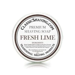 Fresh Lime Scent - Classic Shaving Mug Soap - 2.5" Regular Size