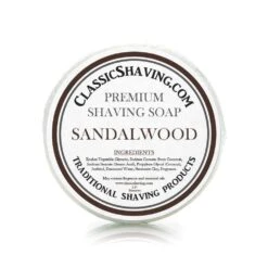 Sandalwood Scent - Classic Shaving Mug Soap - 2.5" Regular Size