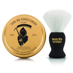 Smolder Soap And Satin Tip - The Purest White Shave Brush Combo -Classic Shaving smolder soap and satin tip the purest white shave brush combo 6