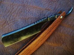 SOLD-Dylan Farnham #28 Customized Hart Steel W/ Lacewood Scales -Classic Shaving sold dylan farnham 28 customized hart steel w lacewood scales 3