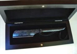 SOLD-Dylan Farnham #50, "The Dark Crystal" 6.5/8 Kamisori Straight Razor, With Custom Storage Box