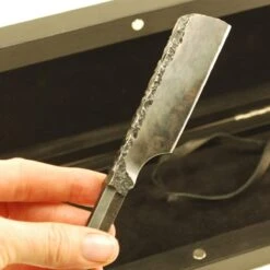 SOLD-Dylan Farnham #50, "The Dark Crystal" 6.5/8 Kamisori Straight Razor, With Custom Storage Box -Classic Shaving sold dylan farnham 50 the dark crystal 658 kamisori straight razor with custom storage box 5