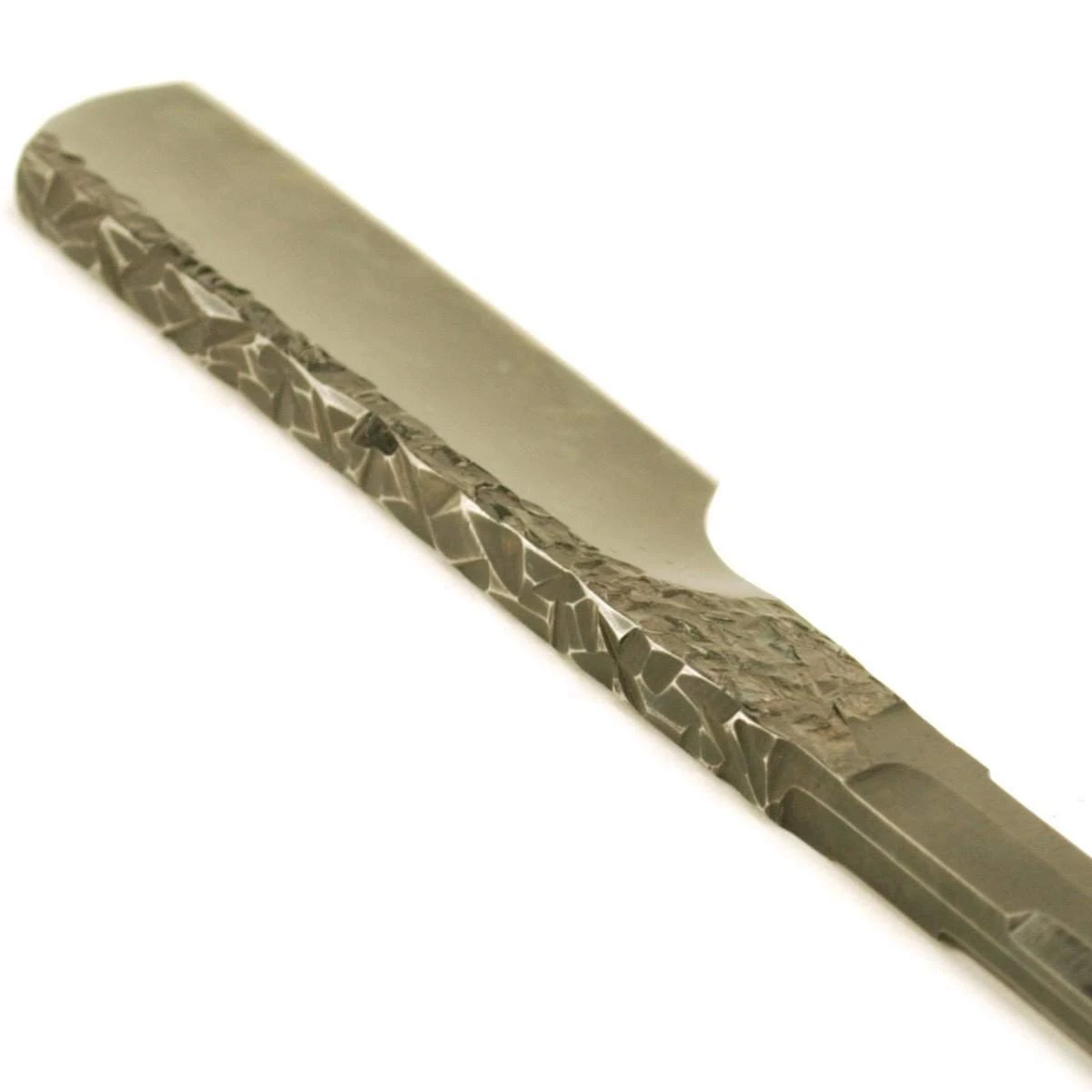 SOLD-Dylan Farnham #51, "The Dark Crystal" 7/8, Quarter-Hollow Kamisori Straight Razor, With Custom Storage Box 14 SOLD-Dylan Farnham #51, "The Dark Crystal" 7/8, Quarter-Hollow Kamisori Straight Razor, With Custom Storage Box - Image 12