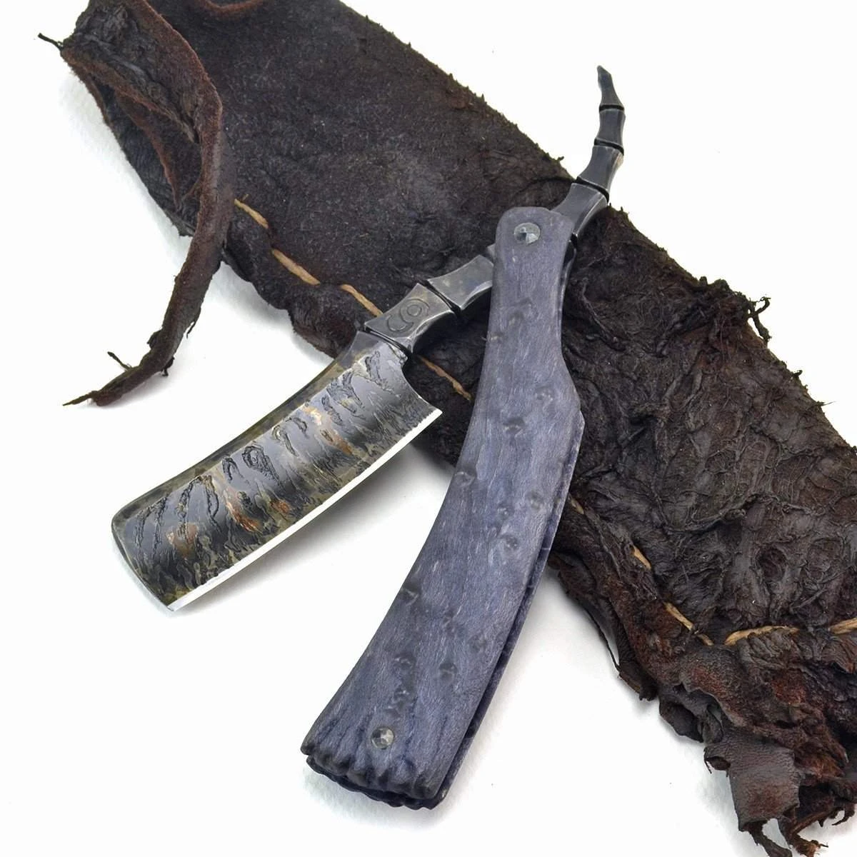 SOLD-Dylan Farnham #63 Straight Razor W/ Sheath 3 SOLD-Dylan Farnham #63 Straight Razor W/ Sheath