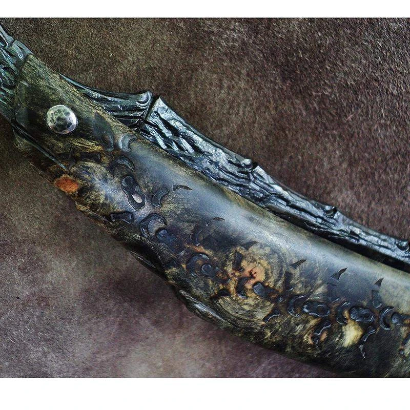 SOLD-Dylan Farnham #74 Straight Razor W/ Custom Sheath 6 SOLD-Dylan Farnham #74 Straight Razor W/ Custom Sheath - Image 4