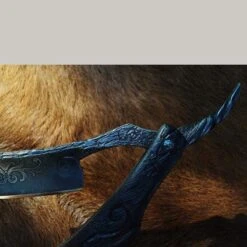 SOLD-Dylan Farnham #75 Elijah Straight Razor W/ Custom Sheath -Classic Shaving sold dylan farnham 75 elijah straight razor w custom sheath 3