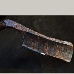 SOLD-Dylan Farnham #76 Copper Clad Straight Razor W/ Custom Sheath -Classic Shaving sold dylan farnham 76 copper clad straight razor w custom sheath 3