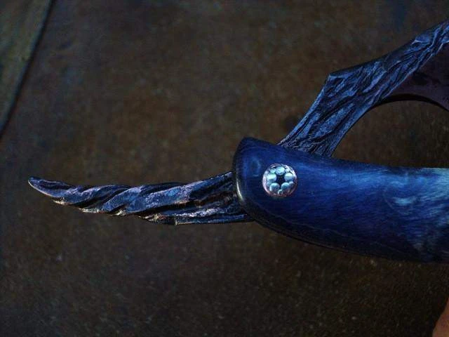 SOLD-Dylan Farnham Copper-Plated #56,15/16 Straight Razor, With Custom Sheath 6 SOLD-Dylan Farnham Copper-Plated #56,15/16 Straight Razor, With Custom Sheath - Image 4