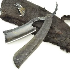 SOLD-Dylan Farnham Straight Razor #59 With Custom Sheath