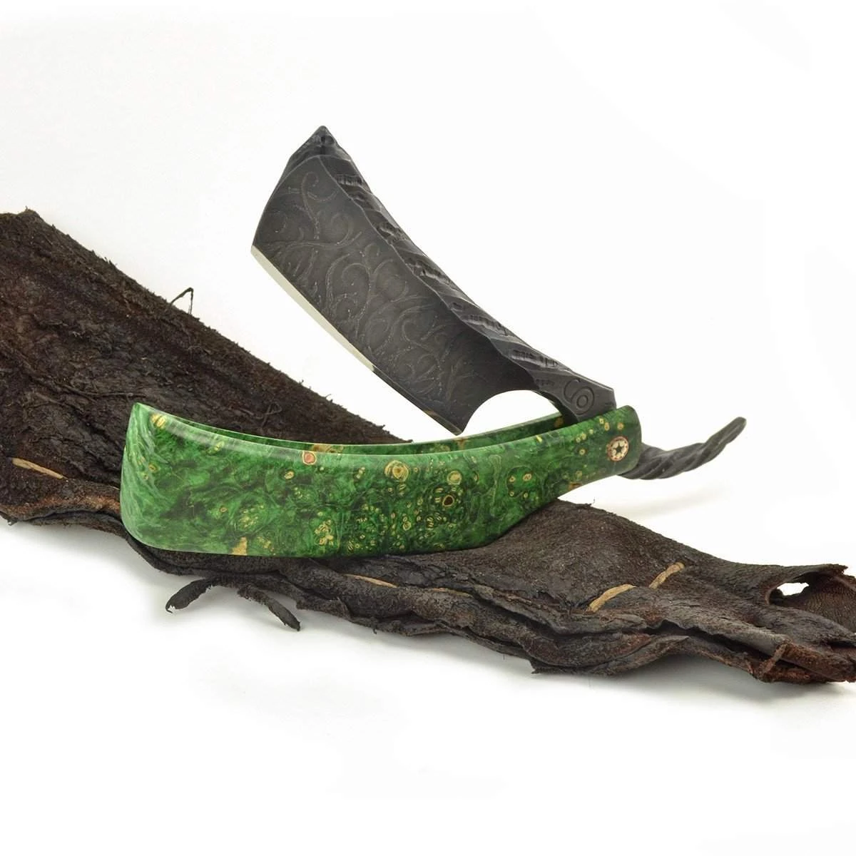 SOLD-Dylan Farnham Straight Razor #60 With Custom Sheath 12 SOLD-Dylan Farnham Straight Razor #60 With Custom Sheath - Image 10