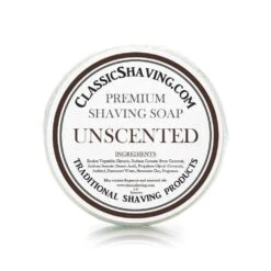 Unscented Scent - Classic Shaving Mug Soap - 2.5" Regular Size